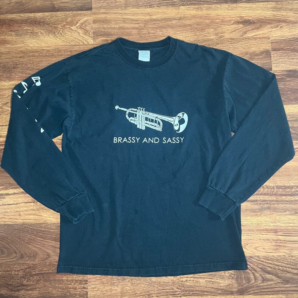 Sassy And Brassy Trumpet Band Music Graphic Shirt Kidcore Unisex Adults M